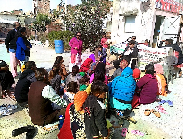 DLSA (SOUTH) ORGANISED LEGAL AWARENESS PROGAMME IN THE AREA OF DAKSHIPURI, NEW DELHI ON 21.12.2018