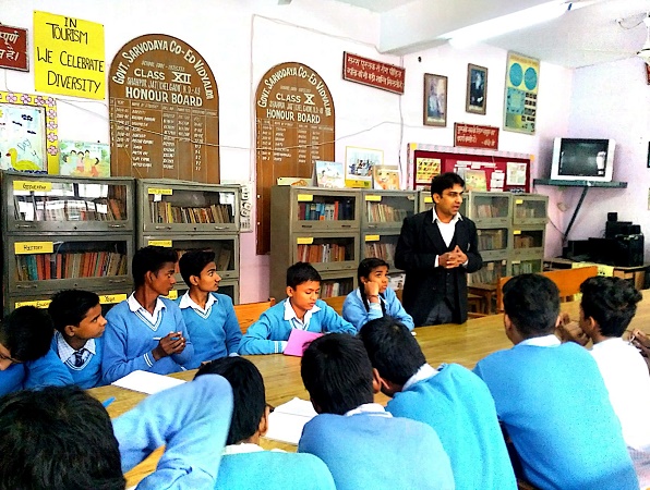 LEGAL LITERACY CLASS AT SV(CO-ED) SHAHPUR JAT (ID-1925333) ON 12.12.2018