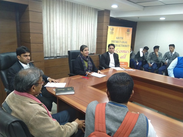 VISIT OF STUDENTS FROM GBSSS, SECTOR-3, PUSHP VIHAR,  NEW DELHI SAKET COURTS COMPLEX ON 06.02.2019