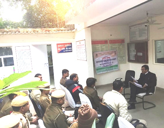 DLSA (SOUTH) ORGANIZED LEGAL LITERACY CLASSES AT POLICE STATION: SAFDARJUNG ENCLAVE ON 11.02.2019