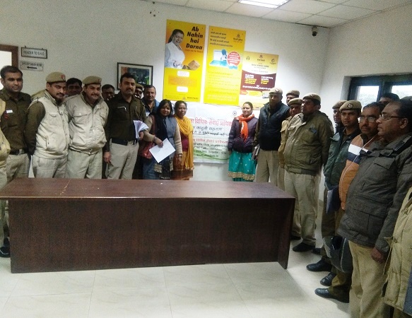 DLSA (SOUTH) ORGANIZED LEGAL LITERACY CLASSES AT POLICE STATION: SAKET ON 11.02.2019