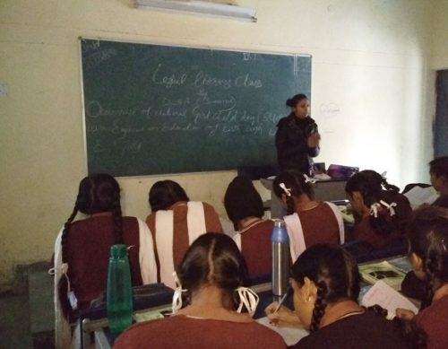 LEGAL LITERACY CLASS AT SKV, J BLOCK, SANGAM VIHAR (1923346) ON 22.01.2019