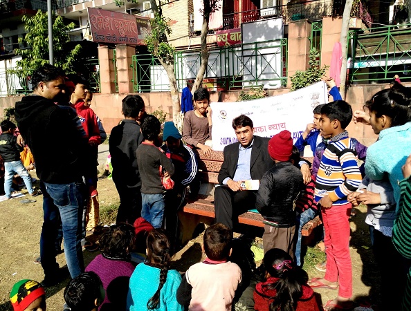 DLSA (SOUTH) ORGANISED LEGAL AWARENESS PROGAMME IN THE AREA OF SANGAM VIHAR, NEW DELHI ON 27.01.2019