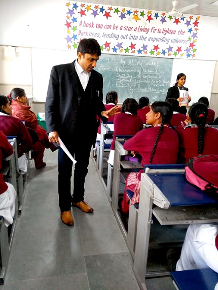 LEGAL LITERACY CLASS AT SKV SAOMI NAGAR, CHIRAG DELHI ON 19.01.2019