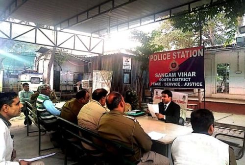 DLSA (SOUTH) ORGANIZED LEGAL LITERACY CLASSES AT POLICE STATION: SANGAM VIHAR ON 12.02.2019