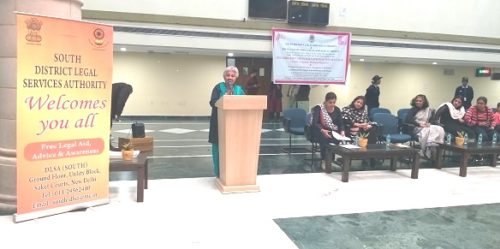 DLSA (SOUTH) & DLSA (SOUTH-EAST) ORGANISED A JOINT PROGRAMME ON 08.03.2019 AT SAKET COURT COMPLEX