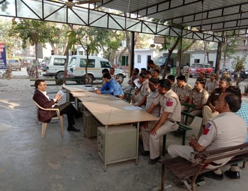 DLSA (SOUTH) CONVENED LEGAL LITERACY CLASS AT POLICE STATION: SANGAM VIHAR ON 28.03.2019