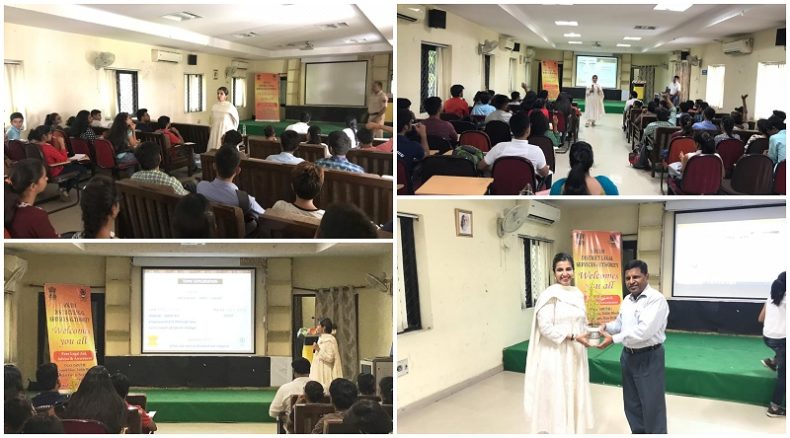 SIXTH LECTURE ON LEGAL LITERACY AT SRI AUROBINDO COLLEGE ON 16.09.2019
