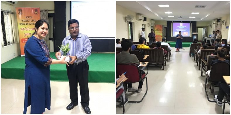 THIRD LECTURE ON LEGAL LITERACY AT SRI AUROBINDO COLLEGE ON 06.09.2019