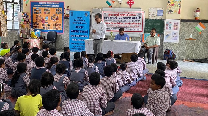 Session organised on Good Touch & Bad Touch at  MCD Primary School, Humayunpur on 25.07.2022