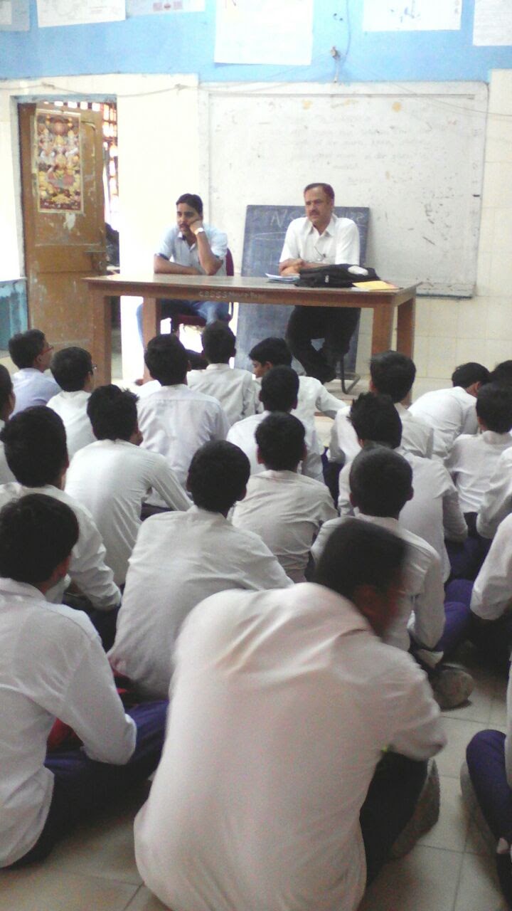 LEGAL LITERACY CLASSES CONDUCTED BY SHRI JAVED HUSSAIN, EMPANELLED ADVOCATE OF DLSA, SOUTH-EAST AT SCHOOL NAMELY SBV MOLARBAND  ON 07.05.2016