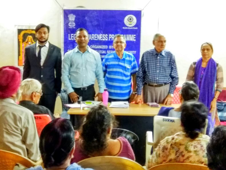 Legal Awareness Progrmme for Senior Citizen’s on 25.09.2017