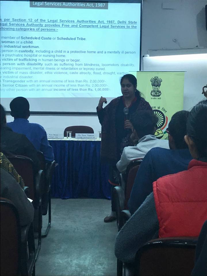 DLSA South East organised Legal awareness Session on 08.01.2018