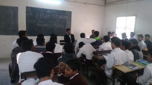 DLSA(SE) conducted Legal Literacy Classes Programme at GBSSS Tajpur Pahari New Delhi on 13.12.2018