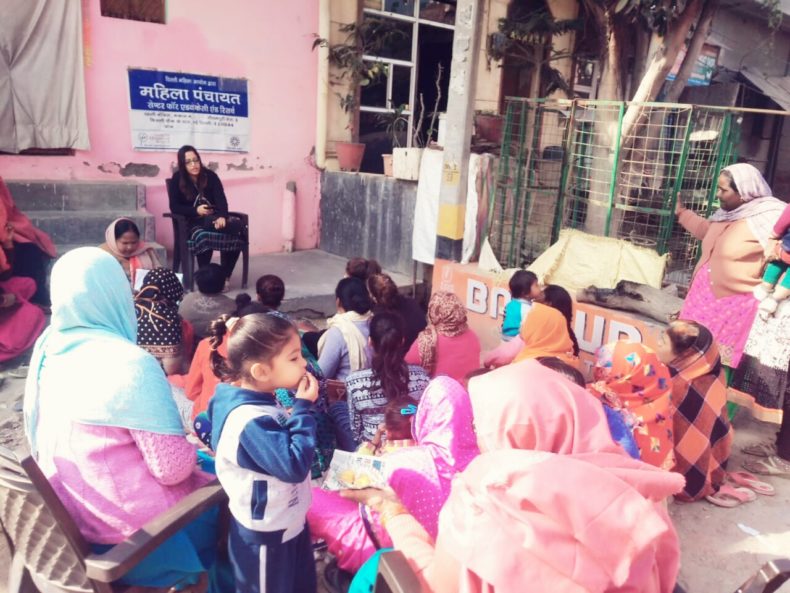 SOUTH EAST DLSA & ACTION INDIA(SAVE THE CHILDREN INDIA NGO) ORGANIZED A LEGAL AWARENESS PROGRAMME/SESSION OF MAHILA PANCHAYAT ON 21.12.2018