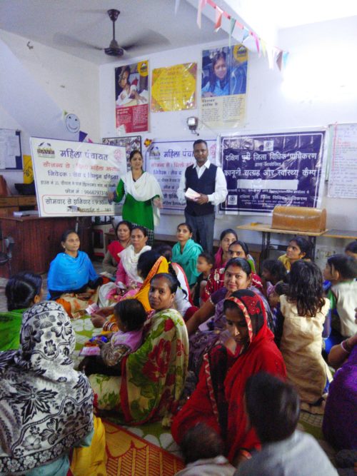 South East DLSA & Action India(Save the Children India NGO) organized a Legal Awareness Programme/Session of Mahila Panchayat on 15.11.2018