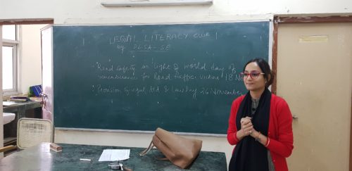 DLSA(SE) conducted by Legal Literacy Classes Programme on 22.11.2018