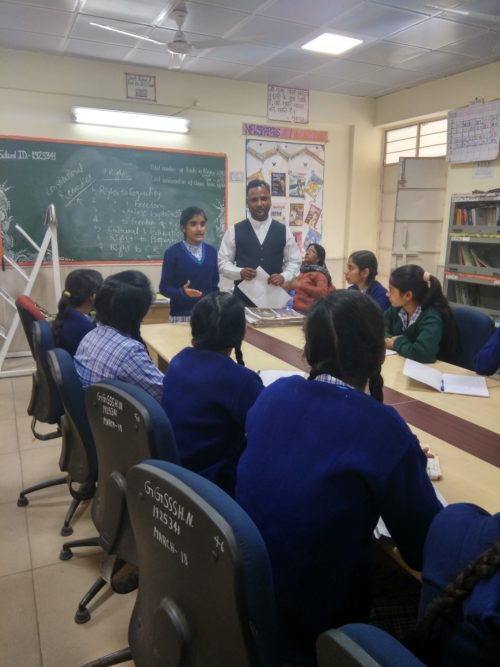 DLSA(SE) conducted Legal Literacy Classes Programme at School namely GGSSS(1925341), Harkesh Nagar, New Delhi, On 06.12.2018