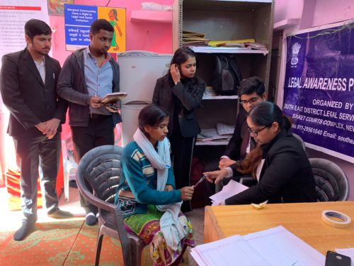 District Legal Services Authority (DLSA South East) organized a Fee Legal Aid Help Desk on 09.01.2019