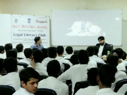 South-East District Legal Services Authority organized by Legal Literacy Classes Programme at GBSS (1925050) School, Molarband, New Delhi on 16.04.2019