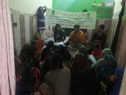 Legal Awareness Programme conducted by DLSA Shahdara through PLV with Advocate Ms. Rashmi Maurya in rural/ remote area of Shahdara District on the topic “Protection of Women from Domestic Violence Act, 2005” at Mahila Nyay Foundation, Shani Bazar, near Dispensary, Sunder Nagri, delhi on dated 24.12.2016