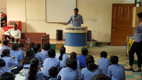 Greening Delhi Literacy Project at Bharat National Public School held on 21.07.2017