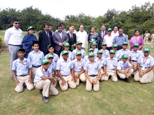 Tree Plantation programme at Smriti Van, DDA Park, Mayur Vihar, Phase-III, Delhi under the Greening Delhi Project