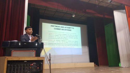 A Lecture at Vivekanand Public School on dt. 21.09.2017