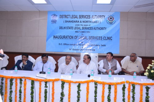 Inaugural Function of Legal Services Clinic at DM of Nand Nagari, Delhi