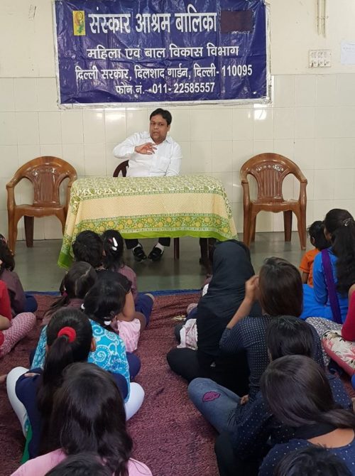 DLSA Shahdara organized a Legal Awareness Programme for Children of DCPU-II on the topic “Women Empowerment concerning issues like Domestic Violence, Sexual Harassment, Property Rights, Victim Compensation etc” on 13.03.2018 at Sanskar Ashram (for Girls), Dilshad Garden, Delhi.