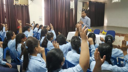 Delhi State Legal Services Authority, Legal Literacy Classes on Module of Sexual Violence “Child Abuse and Violence-Interpersonal and Digital World” was conducted for Children studying in class 9th to 12th Class at Nutan Vidya Mandir, Dilshad Garden, GTB Enclave, Delhi on 03.05.2018.