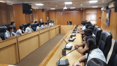 A visit of Students of Sidharth International Public School, Pocket-B, Facility Centre, Gurudwara Road, Delhi was convened by DLSA Shahdara on 15.05.2018