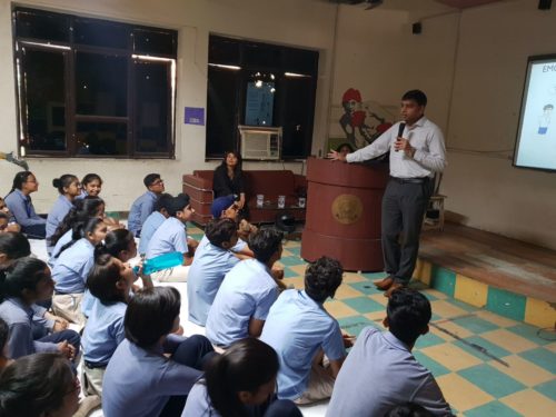 Legal Literacy Classes on Module of Sexual Violence “Child Abuse and Violence-Interpersonal and Digital World” was conducted for Children studying in class 9th to 12th Class at Bharat National Public School, Ram Vihar, Delhi on 04.05.2018.