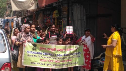 DLSA Shahdara organized Legal Awareness Programme on the topic “Protection of Children from Sexual Offences Act, 2012” at Jhilmil Colony, Near Primary School, Delhi on 10.05.2018.