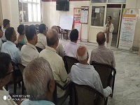 DLSA Shahdara in association with Shalini Chugh Foundation organized a Programme on the topic “Stress Management and Emotional Wellness” for Senior Citizens at Swabhiman Parisar, Kasturba Nagar, Shahdara, Delhi on 24.05.2019.