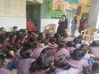 Legal Literacy Classes on Module of Conservation of Water under the Project “Our Earth and Us”, for the children studying in class 3rd to 5th to make children aware about the importance of water conservation alongwith law applicable and penalties prescribed at EDMC School, Dilshad Garden, Shahdara, Delhi on 07.05.2019.