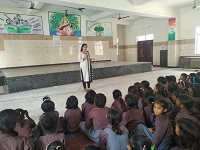Legal Literacy Classes on Module of Conservation of Water under the Project “Our Earth and Us”, for the children studying in class 3rd to 5th to make children aware about the importance of water conservation alongwith law applicable and penalties prescribed at EDMC School, Vivek Vihar, Shahdara, Delhi-110095 on 10.05.2019.