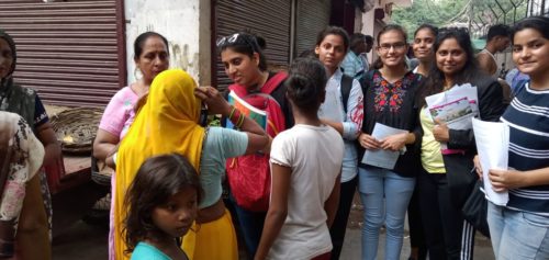 Door to Door campaign was conducted vide which student volunteers of Vivekanand college