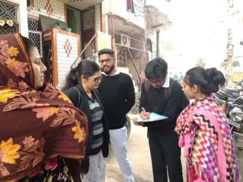 Door to Door Campaign at Sunder Nagari on 21.01.2020