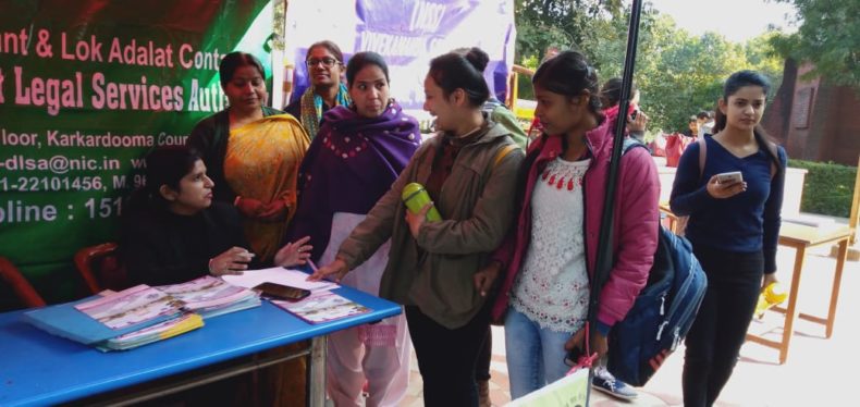 Help Desk at Vivekananda Mahila College on 24.01.2020