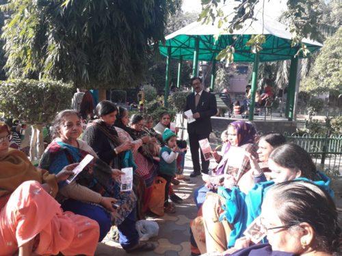 Door to Door Campaign at Bholanath Nagar, Shahdara, Delhi on 24.01.2020.