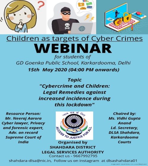 Webinar with G.D. Goenka Public School on 15.05.2020