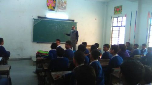 DLSA South West Organised Legal Literacy Campaign on 27.12.2016 on topic” Human Rights: Access to Justice” at Dhasa GBSSS School. Sh. Sundeep kumar, LAC, addressed the students👇45 students of class 11th.