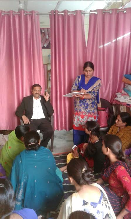 Legal Awareness Programme at Shyam Vihar, Qutub Vihar, Delhi on 26-11-2016 by Sh. Manish Kumar, Legal Aid Counsel