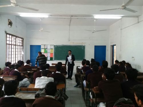 DLSA South West Organised Legal Literacy Campaign on 17.12.2016 on topic” Human Rights: Access to Justice” at Sarvodaya Co-Ed Sr. Sec. School School, Pandwalan Kalan, Najafgarh. Sh  Alpha Phiris Dayal, LAC, addressed the students👇