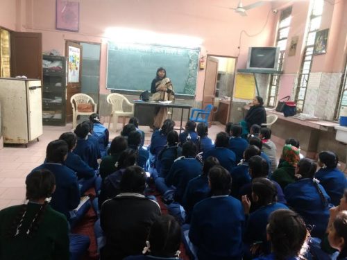 Legal Awareness Programme on Human Rights at Sarvodaya Kanya Vidyalaya, Palam Village, New Delhi on 21-12-2016 by Ms. Vineeta Bansal, Legal Aid Counsel