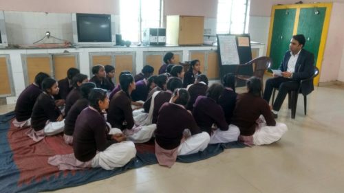 Legal Awareness Programme on Human Rights at Sarvodaya Kanya Vidyalaya, Chhawla, New Delhi on 23-12-2016 by Sh. Kuldeep Singh Nain, Legal Aid Counsel