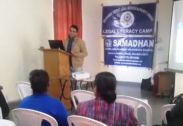 Legal Awareness Programme on topic of “Observance of Human Rights Day” at SAMADHAN (NGO) on 10/12/2016 by Sh. Kuldeep Singh Nain, Legal Aid Counsel