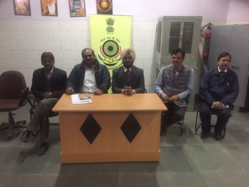 In compliance of directions of the Central Office, DLSA South West in coordination with Delhi Urban Shelter Improvement Board and SPYM, NGO, visited the Night Shelter located at Dwarka Sector 1, on 22-12-2016. Sh. Karthikeyan, Dy Director, DANICS, concerned X- EN as well as Asstt Engnr, PWD and Sh Alok, co-ordinator SPYM (the nodal NGO for running the shelter) were present.