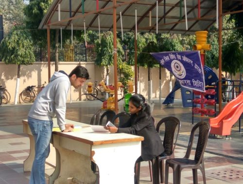 Help Desk Set up at R.D. Rajpal School on 13-01-2017